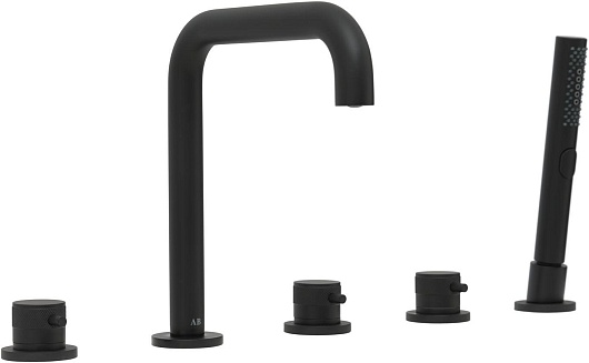 Allen Brau Смеситель на борт ванны Priority 5.31007-31 (с внутренней частью) черный матовый – фото-1